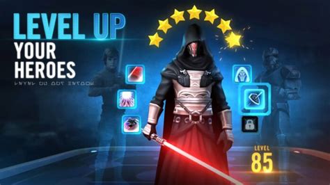 Darth Vader is a fearsome attacker that applies aoe damage over time, and crushes debuffed targets for extra turns. . Damage over time swgoh